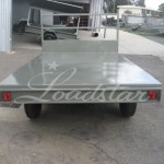 10x6 Flat top trailer rear view