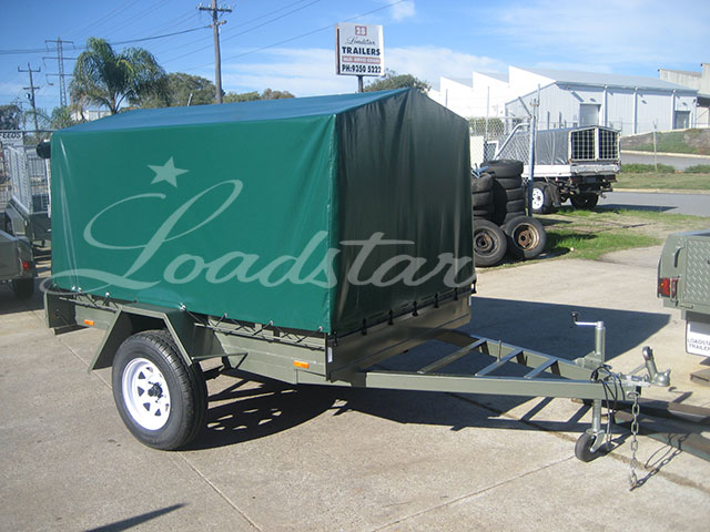 7x4 PVC Covered Trailer