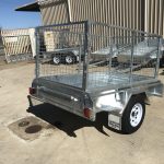 7 x 4 galvanised single axle trailer Western Australia Loadstar Caged licensed