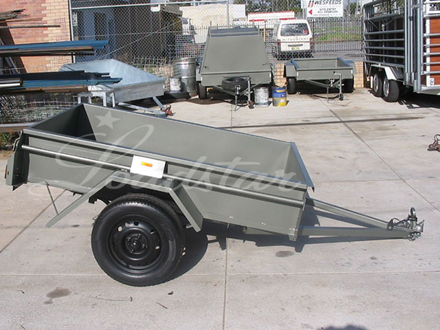6x4ft 14 Inch Single Door Trailer