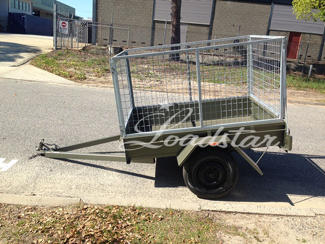 6x4ft 12 inch City Trailer with 900mm Cage