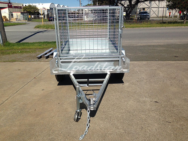 6x4ft Galvanised Trailer with 900mm Cage