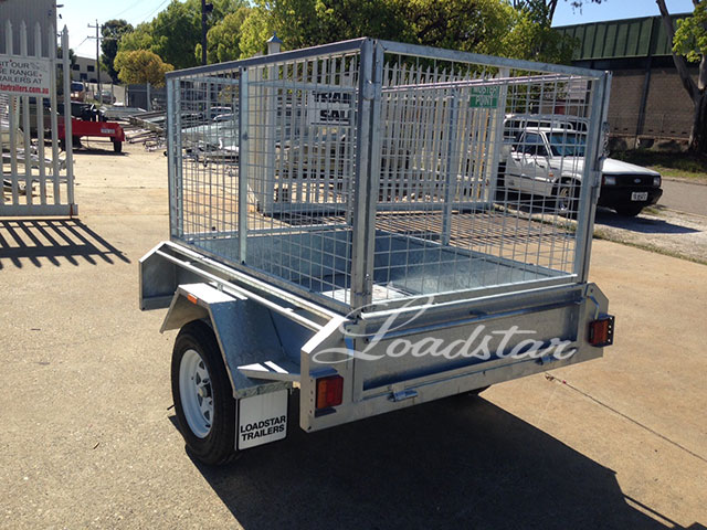 6x4ft Galvanised Trailer with 900mm Cage