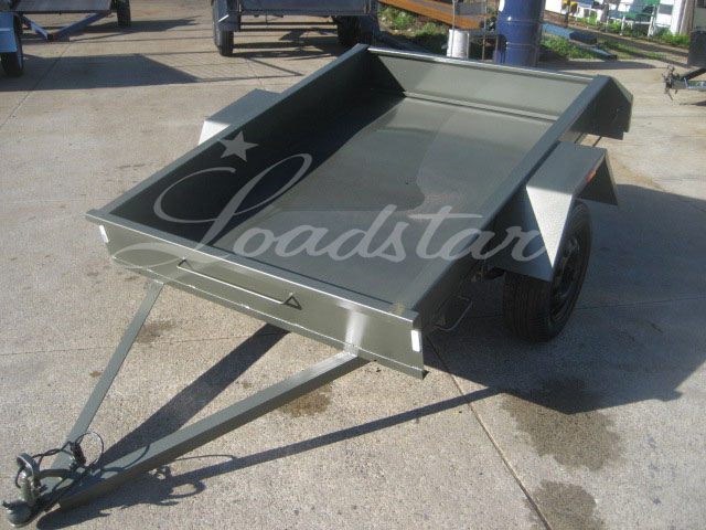 6x4ft 10 inch Half Tonne Garden Trailer