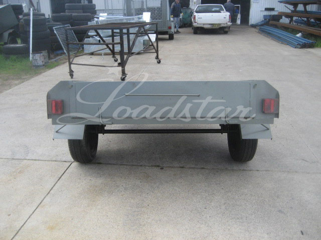 6x4ft 10 inch Half Tonne Garden Trailer