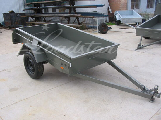 7x5ft 14 inch Dual Door Trailer