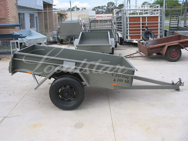 7x4ft 14 inch Single Door Trailer