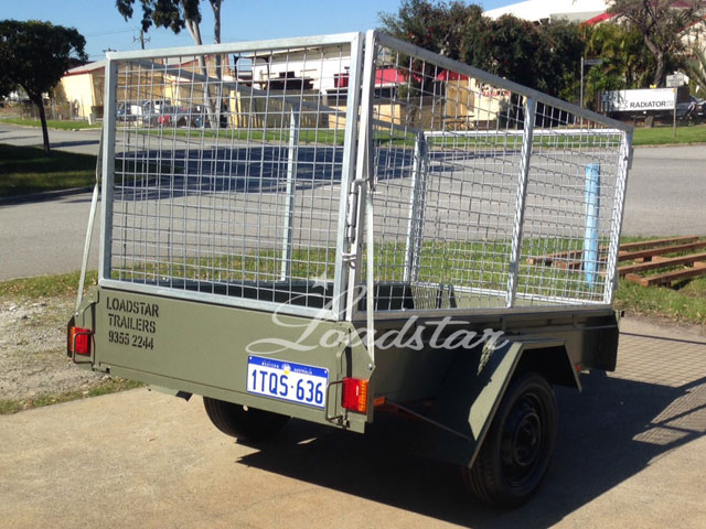 7x4ft 12 inch City Trailer with 900mm Cage