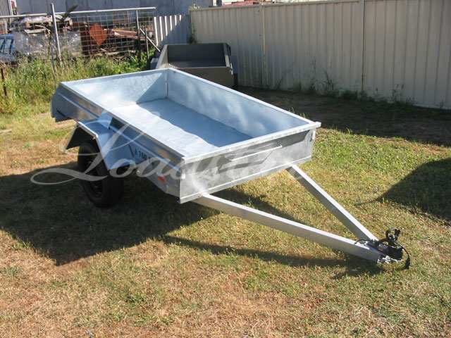 7x4ft 14 inch Single Door Trailer Galvanised