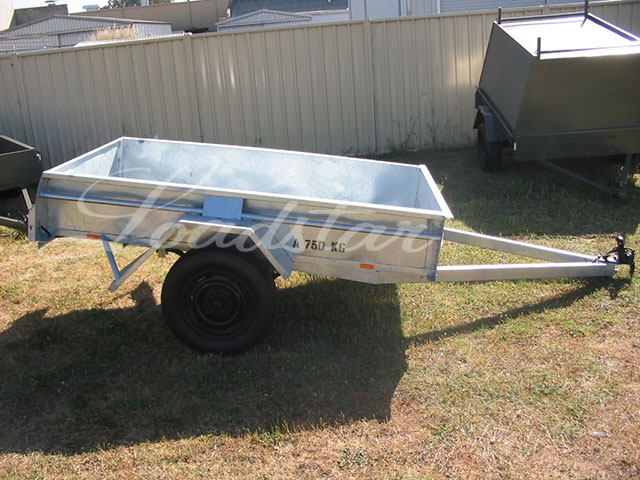 7x4ft 14 inch Single Door Trailer Galvanised