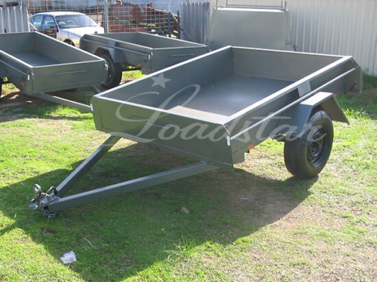 7x5ft 14 inch Dual Door Trailer