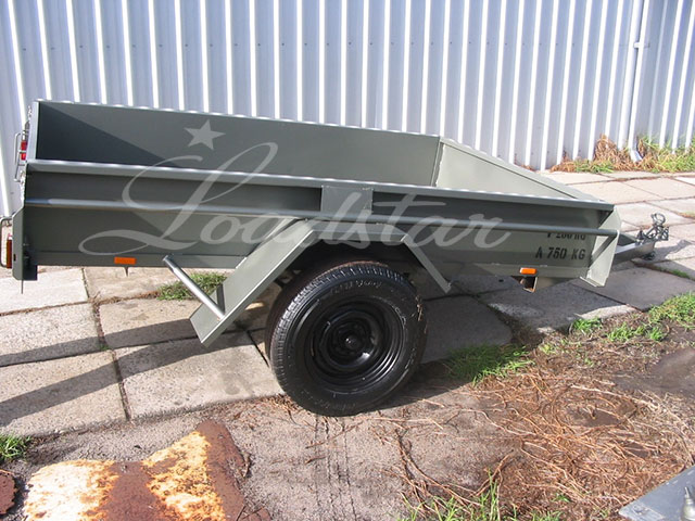 8x5ft 14 inch Dual Door Trailer