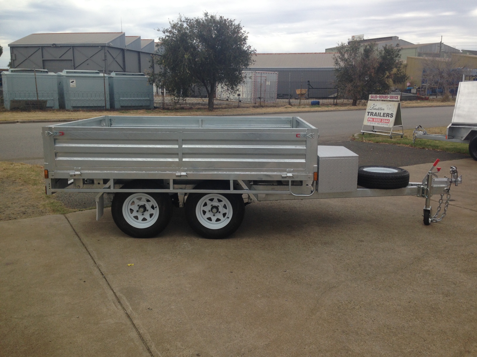 9x6ft Onroad Tipping Flat Top 2 Tonne Braked