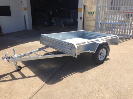 7x4ft Galvanised Trailer with 900mm Cage