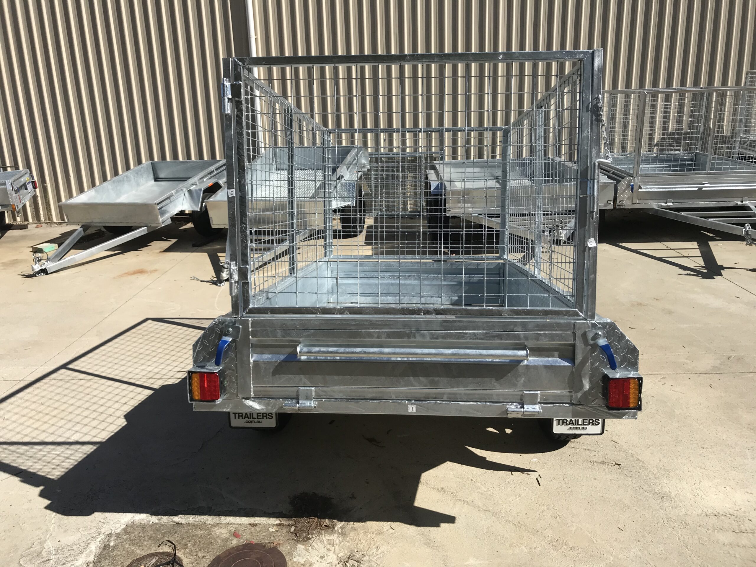 7x4ft Galvanised Trailer with 900mm Cage