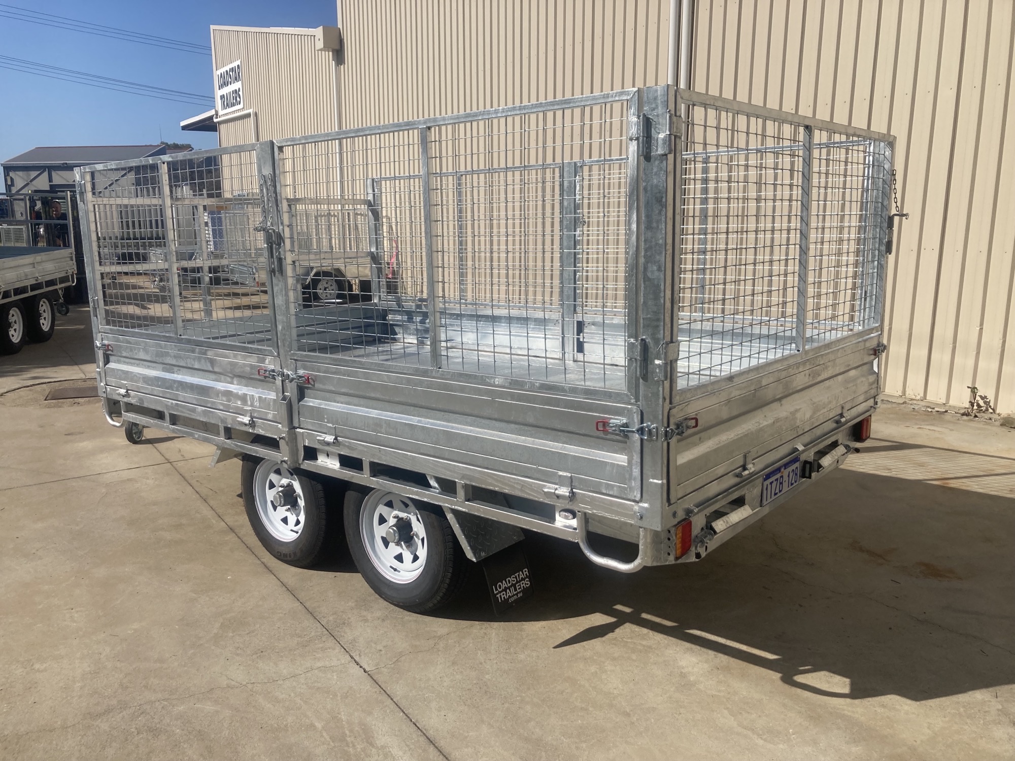 12×7 3 Tonne Tipping Flat Top with Sides