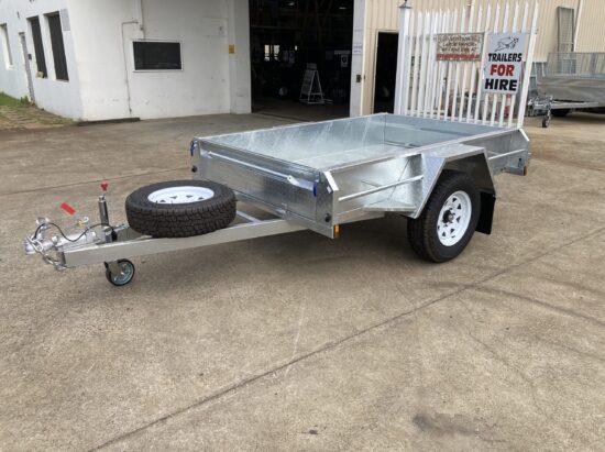8x5ft Galvanised Single Axle Off Road with Brakes