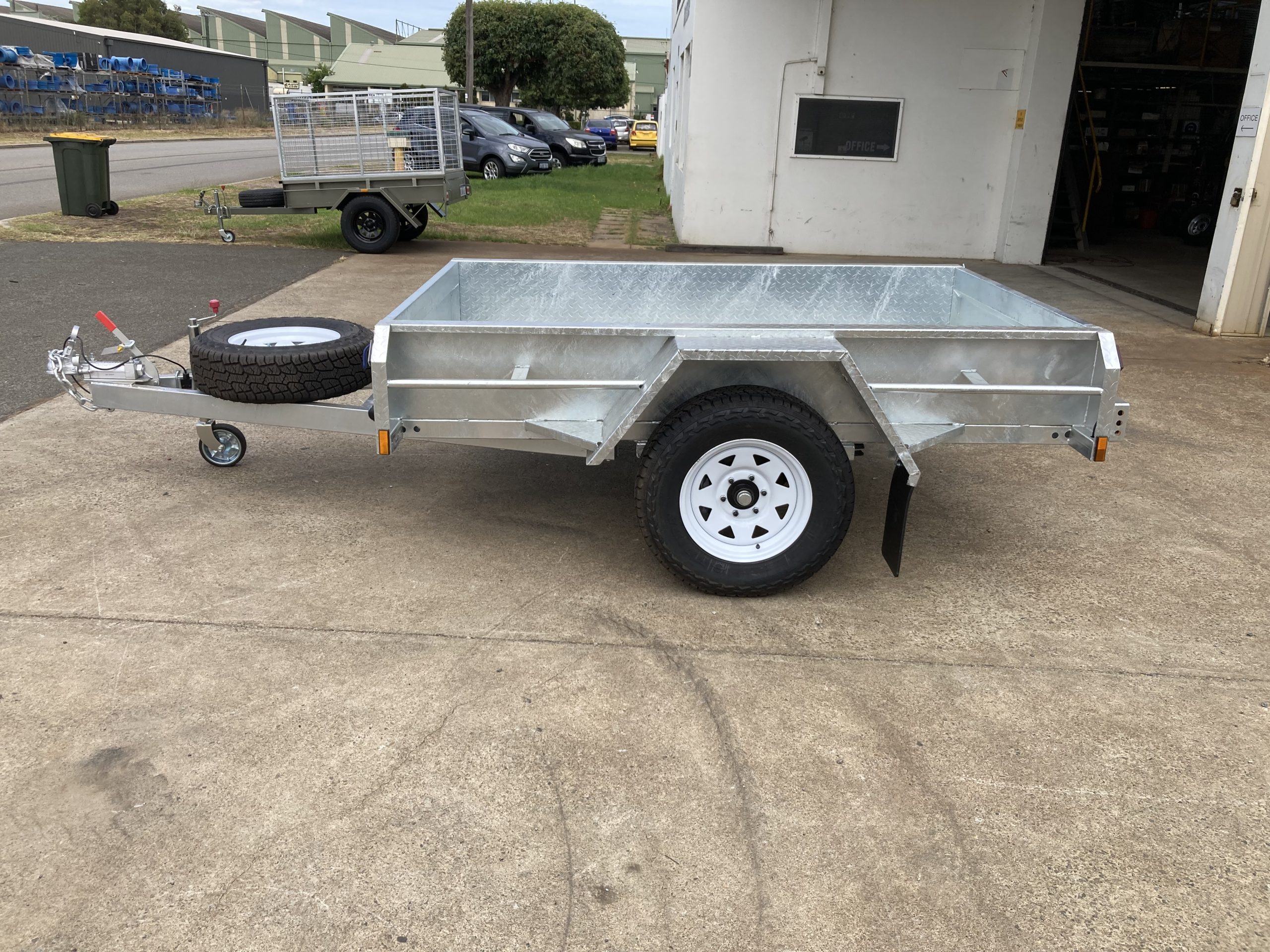 8x5ft Galvanised Single Axle Off Road with Brakes