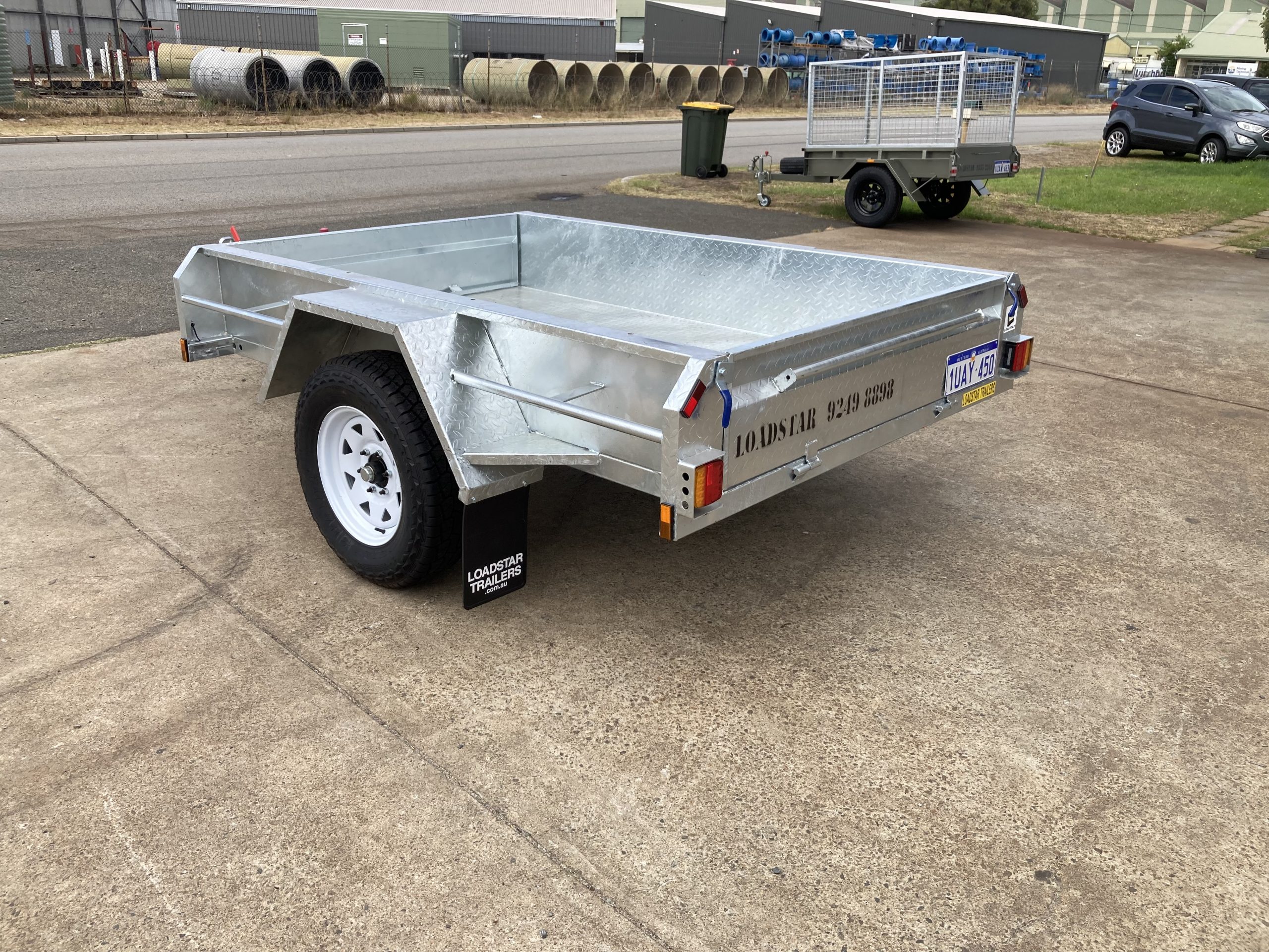 8x5ft Galvanised Single Axle Off Road with Brakes