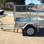6x4 Galvanised Cage Trailer side view
