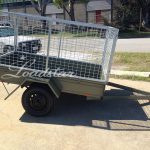 7x4 City Trailer Caged side view