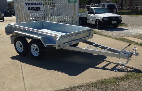8x5ft Galvanized Tandem Trailer with Brakes