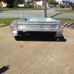 8x5 ft Galvanised Trailer rear view