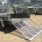 8x5 Cage Ramp rear view
