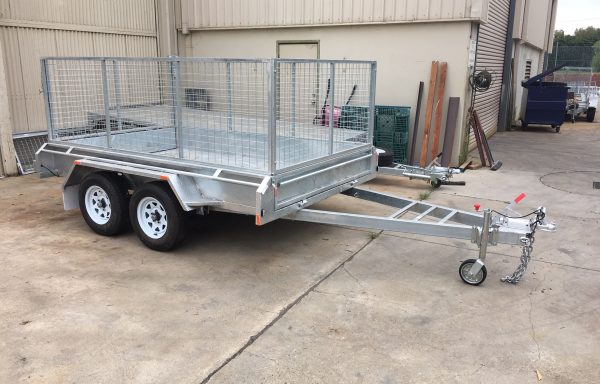 10 x 6 Galvanised Imported Tandem Trailer with Brakes And 900 Cage