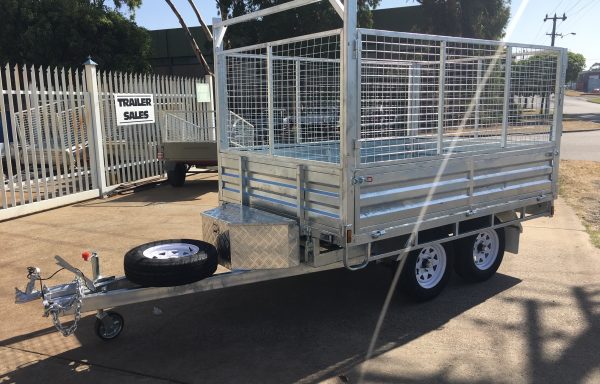9x6ft onroad tipping flat top 2 tonne braked with cage