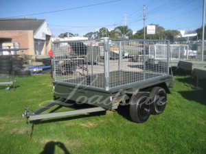 Caged 8x5 Tandem door trailer