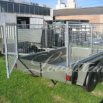 Caged 8x5 Tandem door trailer open